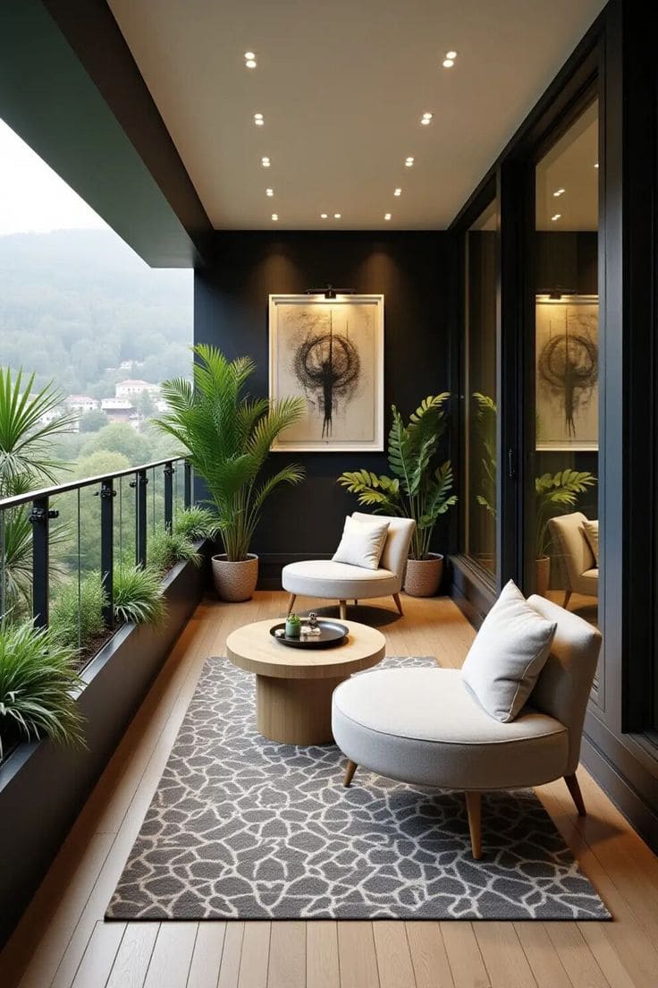 Modern Minimalist Balcony